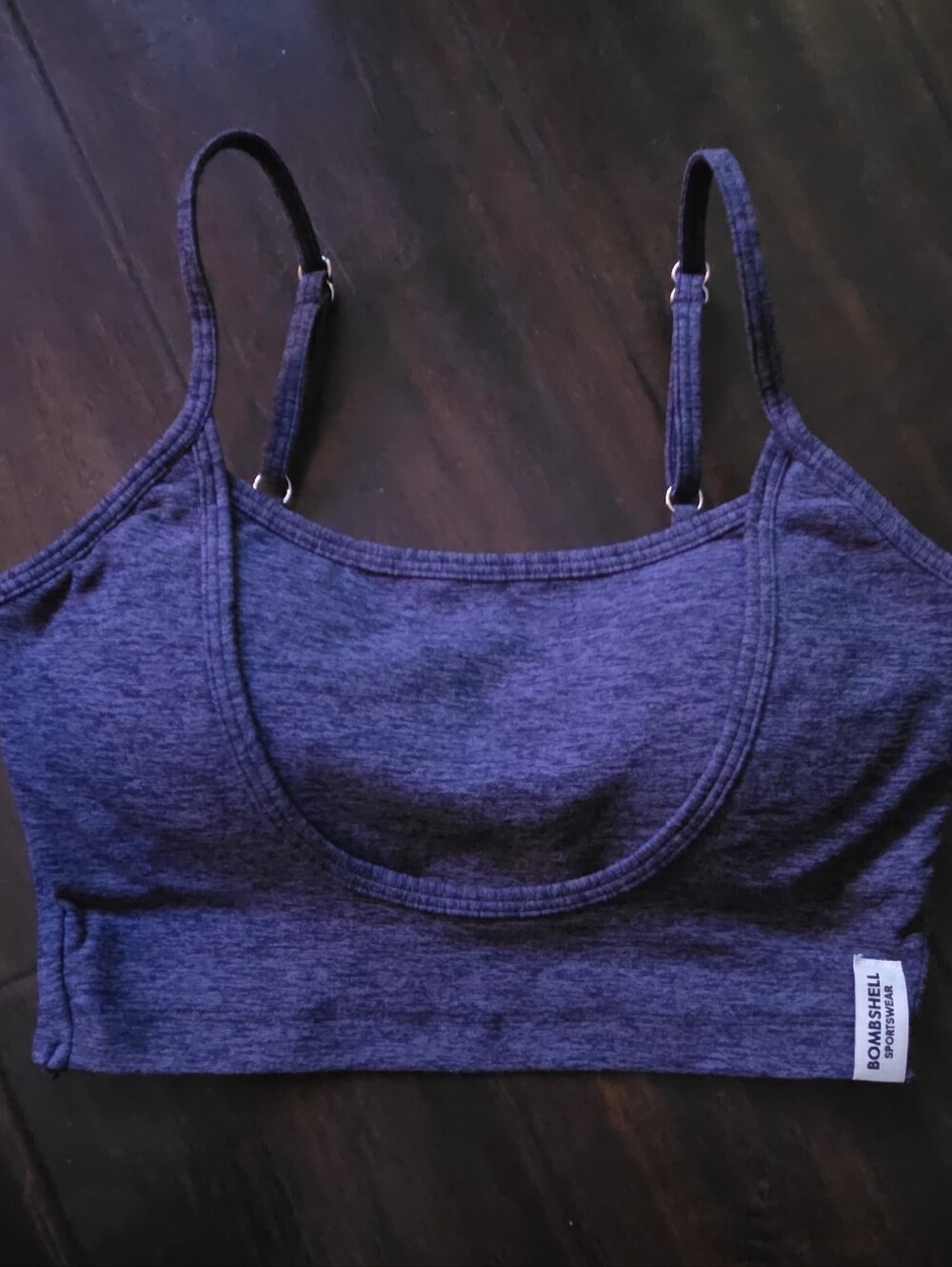 Bombshell Sportswear Blue Bralette Crop Top